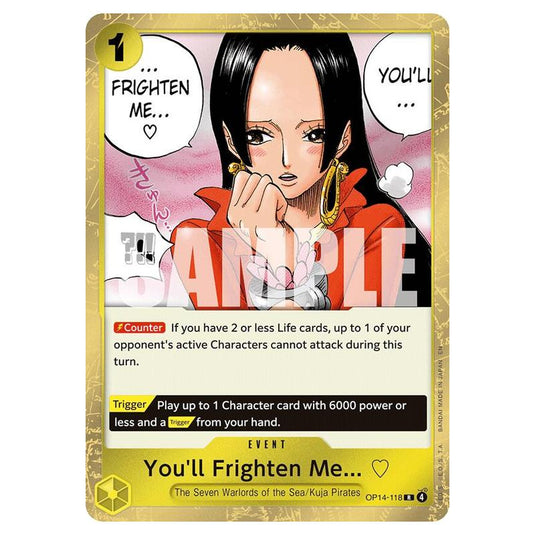 One Piece - OP14 - The Azure Sea's Seven - You'll Frighten Me... ♡ - OP14-118