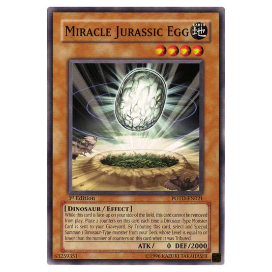 Yu-Gi-Oh! - Power of the Duelist - Miracle Jurassic Egg (Common) POTD-EN021