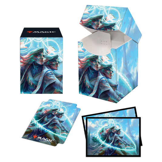 Ultra Pro - Magic The Gathering - Commander 2021 - Combo 100+ Deck Box And 100 Sleeves - Adrix and Nev, Twincasters