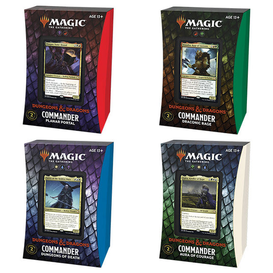 Magic the Gathering - Adventures in the Forgotten Realms - Commander Deck - Display (4 Decks)