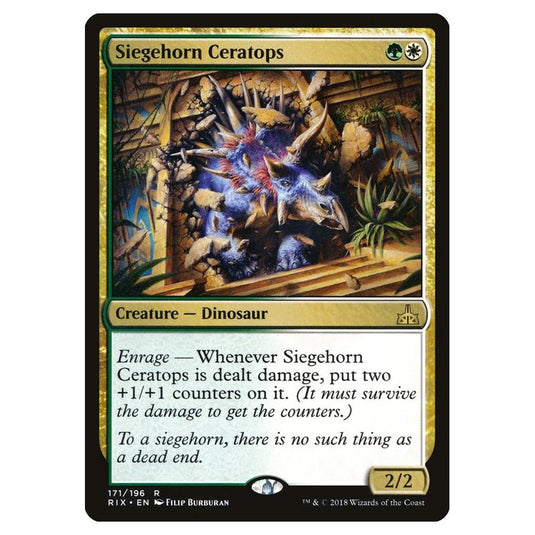 Magic The Gathering - Rivals Of Ixalan - Siegehorn Ceratops - 171/196