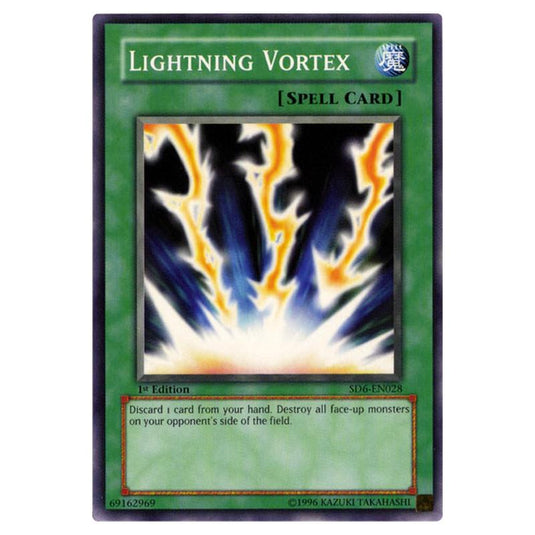 Yu-Gi-Oh! - Structure Deck - Spellcaster's Judgment - Lightning Vortex (Common) SD6-EN028