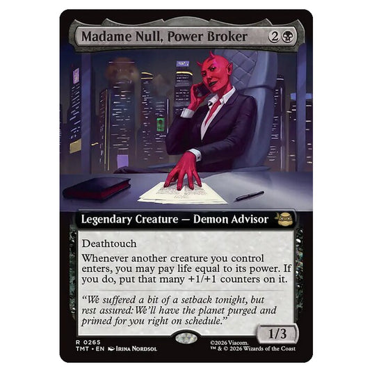 Magic The Gathering - Teenage Mutant Ninja Turtles - Madame Null, Power Broker - 0265