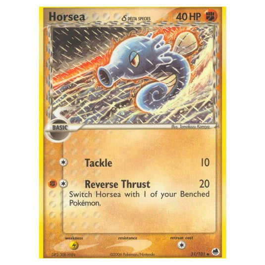 Pokemon - EX Dragon Frontiers - Horsea δ Delta Species - 031