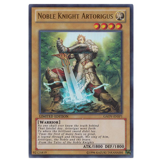 Yu-Gi-Oh! - Galactic Overlord Sneak Peek Participation Card - Noble Knight Artorigus (Ultra Rare) GAOV-ENSP1
