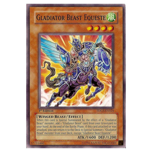 Yu-Gi-Oh! - The Duelist Genesis - Gladiator Beast Equeste (Common) TDGS-EN024