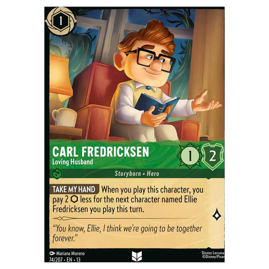 Lorcana - Attack of the Vine! - Carl Fredricksen - Loving Husband (Uncommon) - 74/207