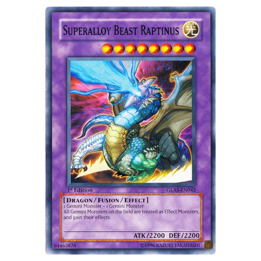 Yu-Gi-Oh! - Gladiator\'s Assault - Superalloy Beast Raptinus (Common) GLAS-EN042