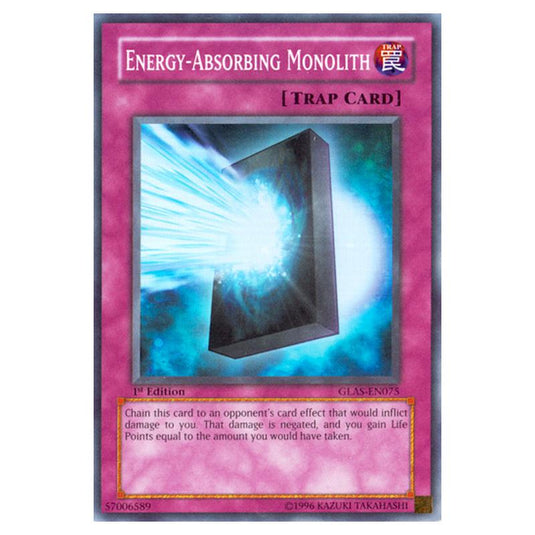 Yu-Gi-Oh! - Gladiator\'s Assault - Energy-Absorbing Monolith (Super Rare) GLAS-EN075