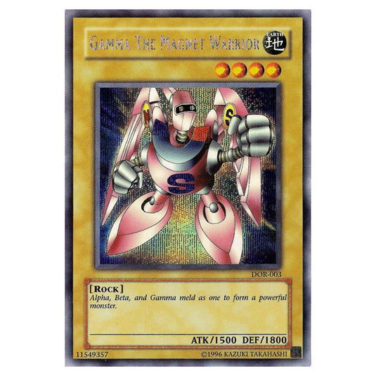 Yu-Gi-Oh! - Yu-Gi-Oh! The Duelists of the Roses promotional cards - Gamma the Magnet Warrior (Prismatic Secret Rare) DOR-003