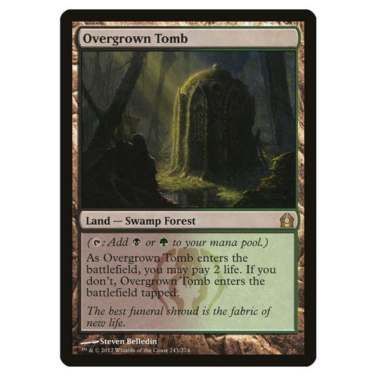Magic The Gathering - Return To Ravnica - Overgrown Tomb - 243/274