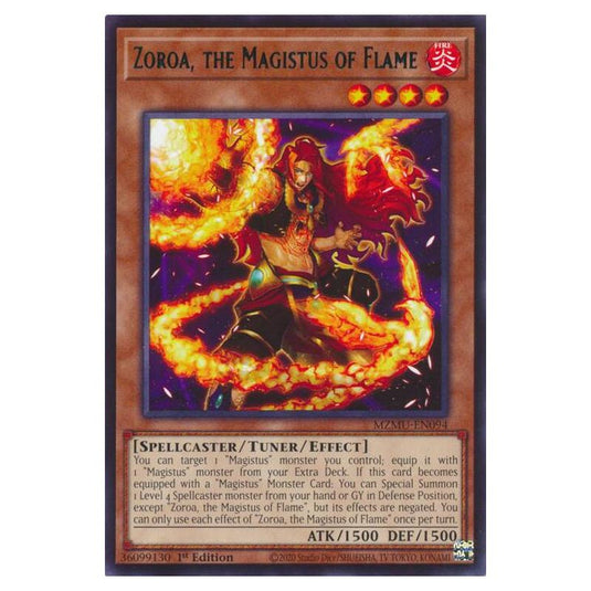 Yu-Gi-Oh! - Maze of Muertos - Zoroa, the Magistus of Flame (Rare) - MZMU-EN094