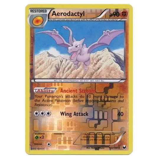 Pokemon - Black & White - Dark Explorers - (Reverse Holo) Aerodactyl - 53/108