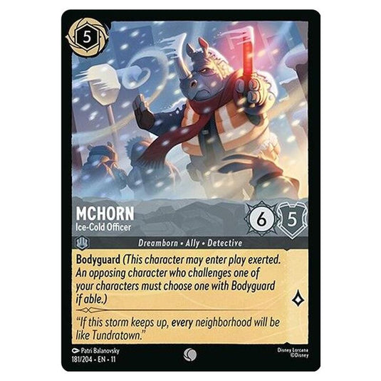 Lorcana - Winterspell - McHorn - Ice-Cold Officer (Uncommon) - 181/204
