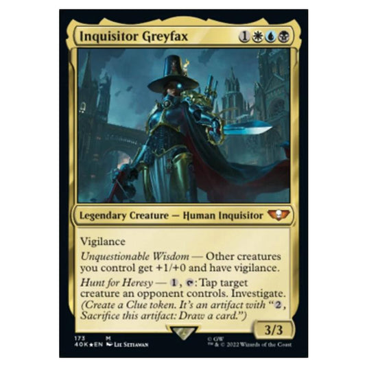 Magic The Gathering - Universes Beyond - Warhammer 40k - Inquisitor Greyfax - 173/168