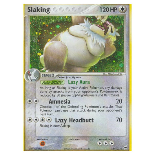 Pokemon - EX Deoxys - Slaking - 015/107