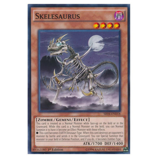 Yu-Gi-Oh! - Dinosmasher\'s Fury Structure Deck - Skelesaurus (Common) SR04-EN018