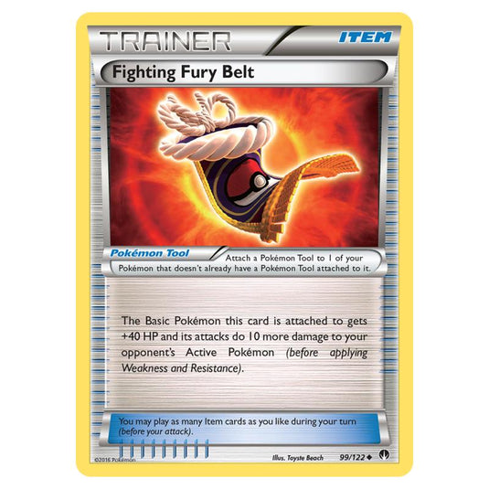 Pokemon - XY - Breakpoint - Fighting Fury Belt - 99/122 (Reverse Holo)