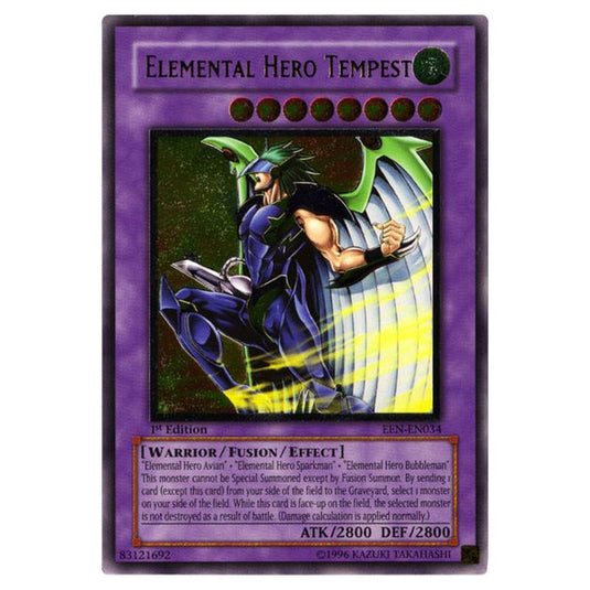 Yu-Gi-Oh! - Elemental Energy - Elemental HERO Tempest (Ultimate Rare) EEN-EN034