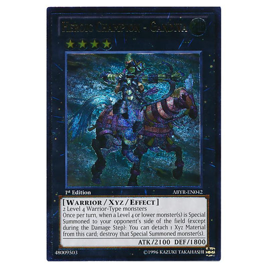 Yu-Gi-Oh! - Abyss Rising - Heroic Champion - Gandiva (Ultimate Rare) ABYR-EN042