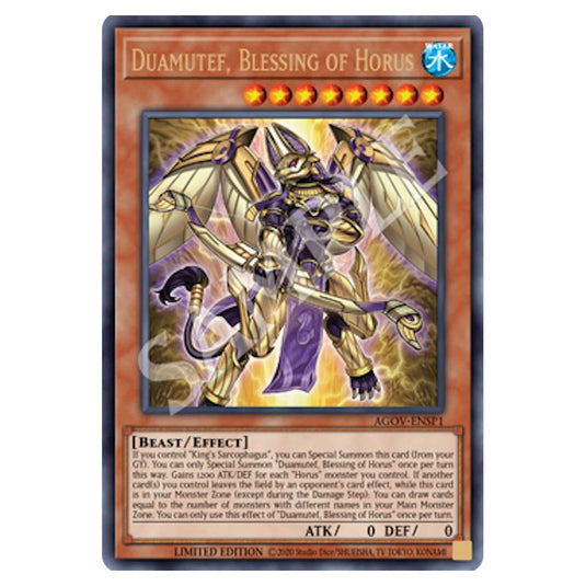 Yu-Gi-Oh! - Age of Overlord - Duamutef, Blessing of Horus (Ultra Rare) AGOV-ENSP1