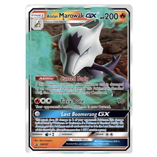 Pokemon - Sun & Moon - SM Black Star Promos - Alolan Marowak GX - SM187