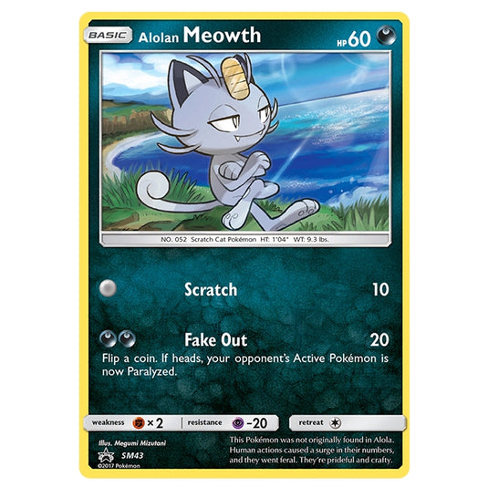 Pokemon - Sun & Moon - SM Black Star Promos - Alolan Meowth - SM43