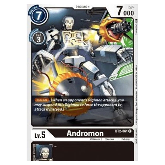Digimon Card Game - Double Diamond Release Promotion - Andromon (Promo) - BT2-061