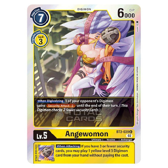 Digimon Card Game - RB-01: Resurgence Booster - Angewomon - (Alternative Art) - BT3-039a