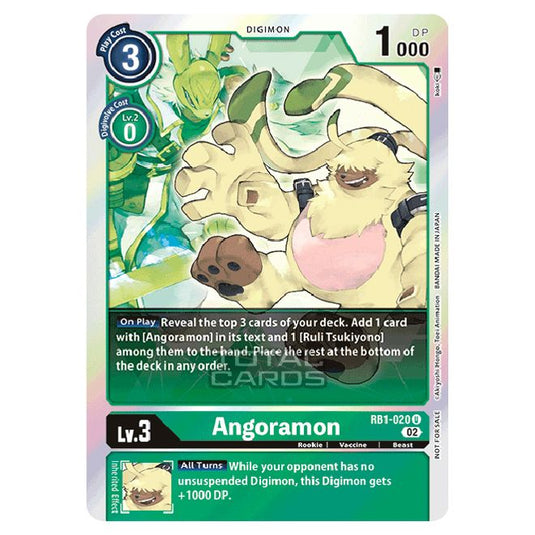 Digimon Card Game - RB-01: Resurgence Booster - Angoramon - (Alternative Art) - RB1-020a