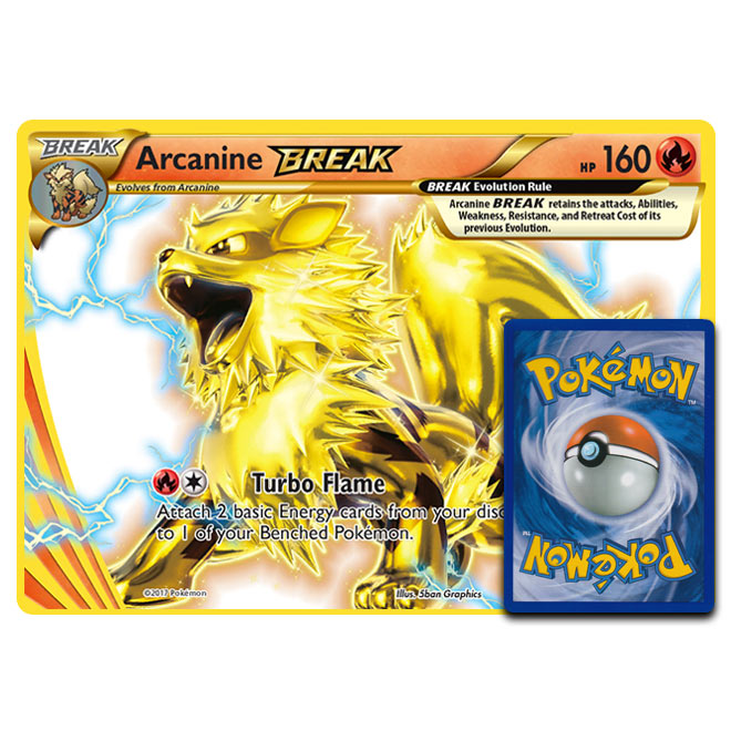 Pokemon Sun Moon Arcanine BREAK XY180 Oversized Card pokemon-sun-moon-arcanine-break-xy180-oversized-card
