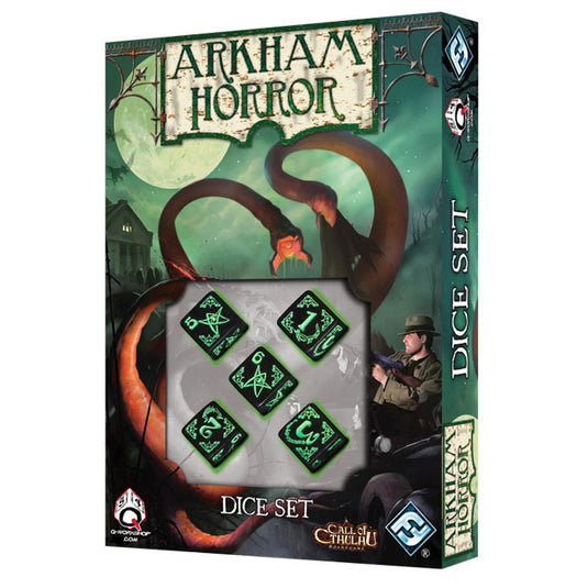 Arkham Horror - Dice Set - Green & Black