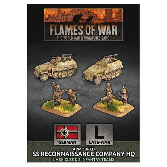 Flames Of War - D-Day - SS Reconaissance Company HQ (Plastic)