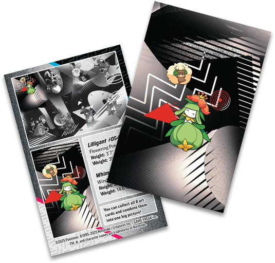 Pokemon - Scarlet & Violet - Black Bolt & White Flare - Unova Mini Tin - Lilligant & Whimsicott - Art Card
