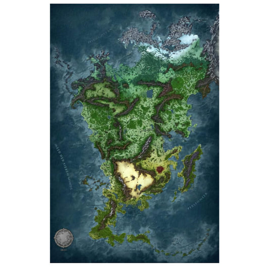 Kraken Wargames - Gaming Mat - Aventurien 6x4 Map 2.0
