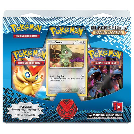 Black & White - Noble Victories 3 Pack Blister - Axew Promo Black & White - Noble Victories 3 Pack Blister - Axew Promo