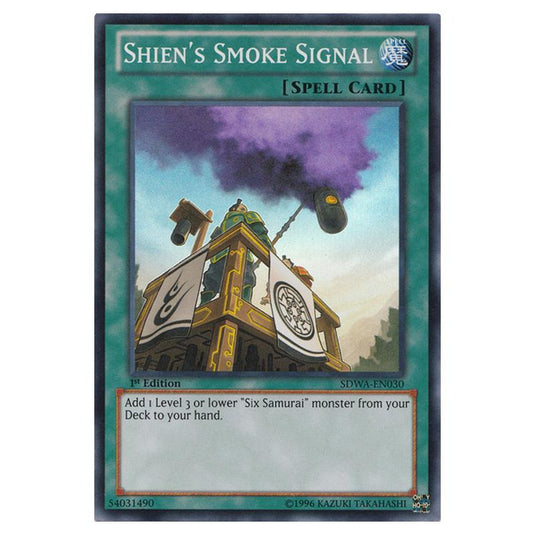 Yu-Gi-Oh! - Samurai Warlords Structure Deck - Shien's Smoke Signal (Super Rare) SDWA-EN030