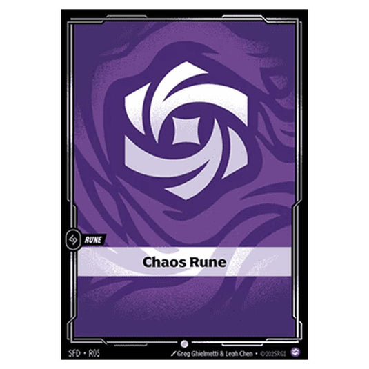 Riftbound: League of Legends TCG - Spiritforged - Chaos Rune - R05/221