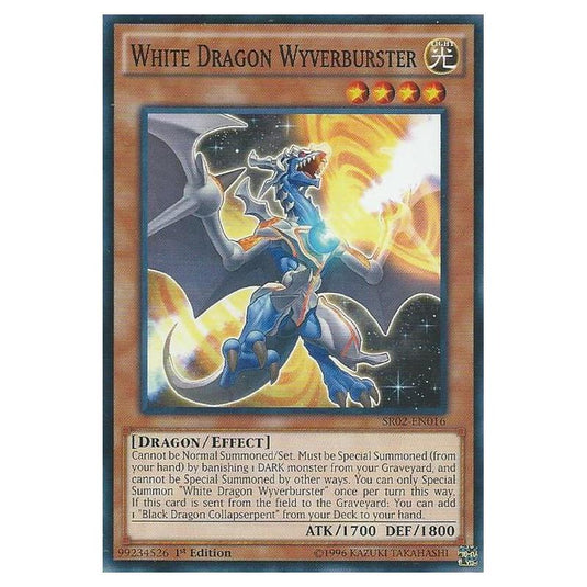 Yu-Gi-Oh! - Rise of the True Dragons Structure Deck - White Dragon Wyverburster (Common) SR02-EN016
