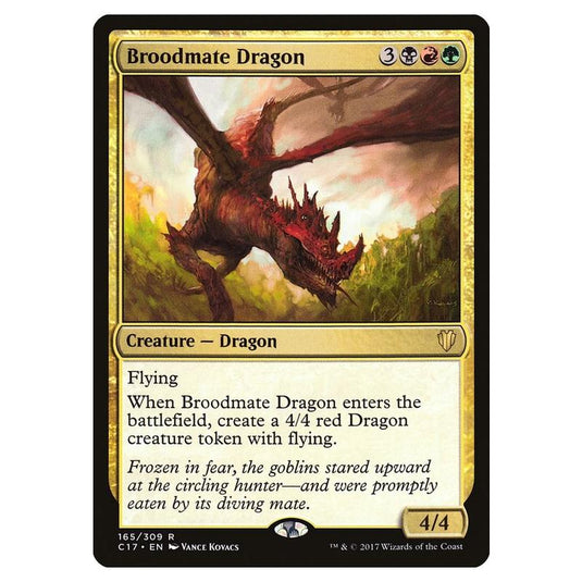 Magic The Gathering - Commander 2017 - Broodmate Dragon - 165/309