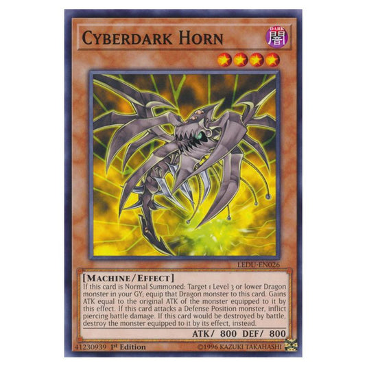 Yu-Gi-Oh! - Legendary Duelists - Cyberdark Horn (Common) LEDU-EN026