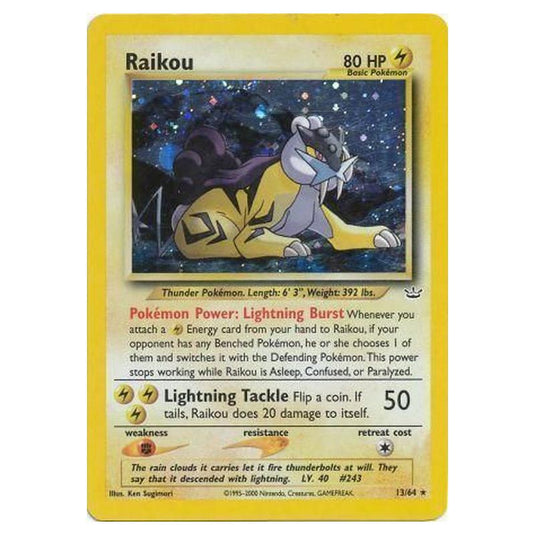 Pokemon - Neo Revelation - Raikou - 13/64/64