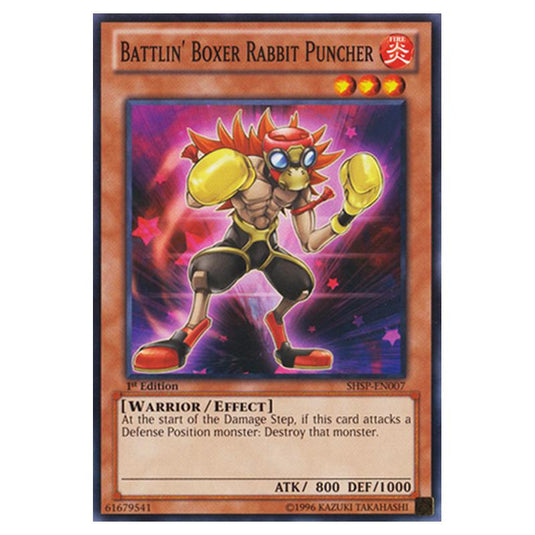 Yu-Gi-Oh! - Shadow Specters - Battlin\\' Boxer Rabbit Puncher (Common) SHSP-EN007
