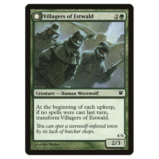 Magic the Gathering - Innistrad - Villagers of Estwald // Howlpack of Estwald - 209/264