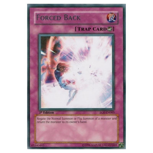 Yu-Gi-Oh! - Enemy of Justice - Forced Back (Rare) EOJ-EN060