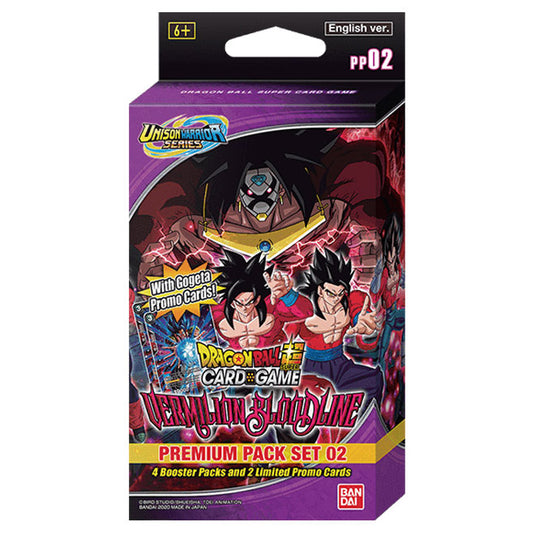 DragonBall Super Card Game -  B11 Unison Warrior Series - Vermilion Bloodline - Premium Pack Set