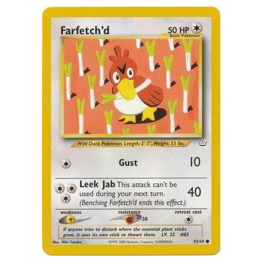 Pokemon - Neo Revelation - Farfetch'd - 43/64/64
