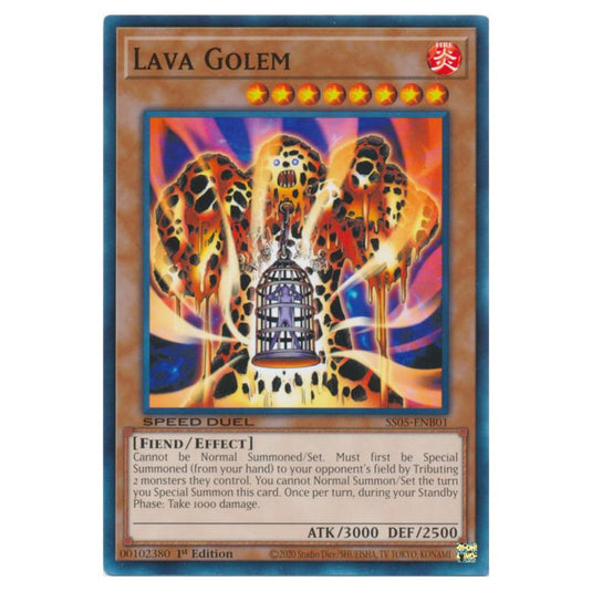 Yu-Gi-Oh! - Speed Duel Starter Decks - Twisted Nightmares - Lava Golem (Common) SS05-ENB01