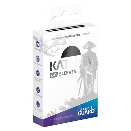 Ultimate Guard - Katana Sleeves Japanese - Black (60 Sleeves)