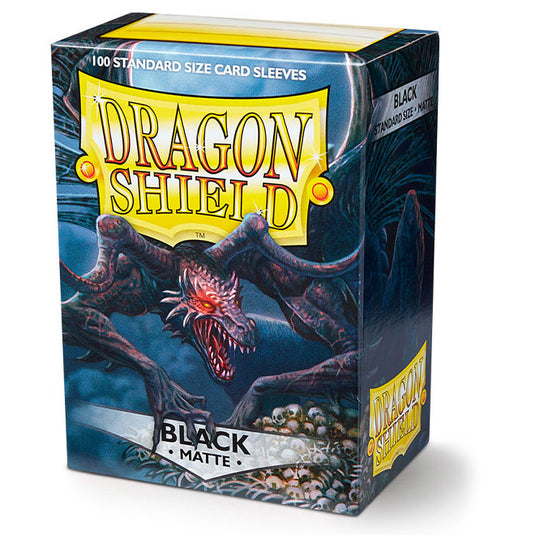 Dragon Shield - Standard Matte Sleeves - Black - (100 Sleeves)